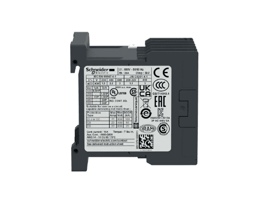 مینی کنتاکتور 6 آمپر 220 ولت جریان متناوب LC1K0610M7 اشنایدر Schneider - Image 2